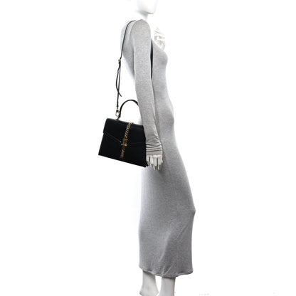 Small Calfskin Handbag - Black