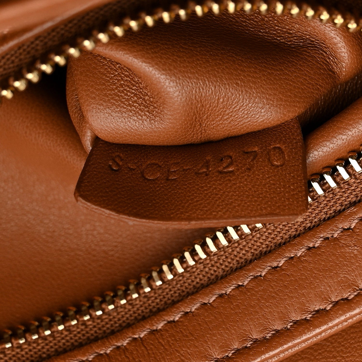 Calfskin Canvas Handbag - Tan