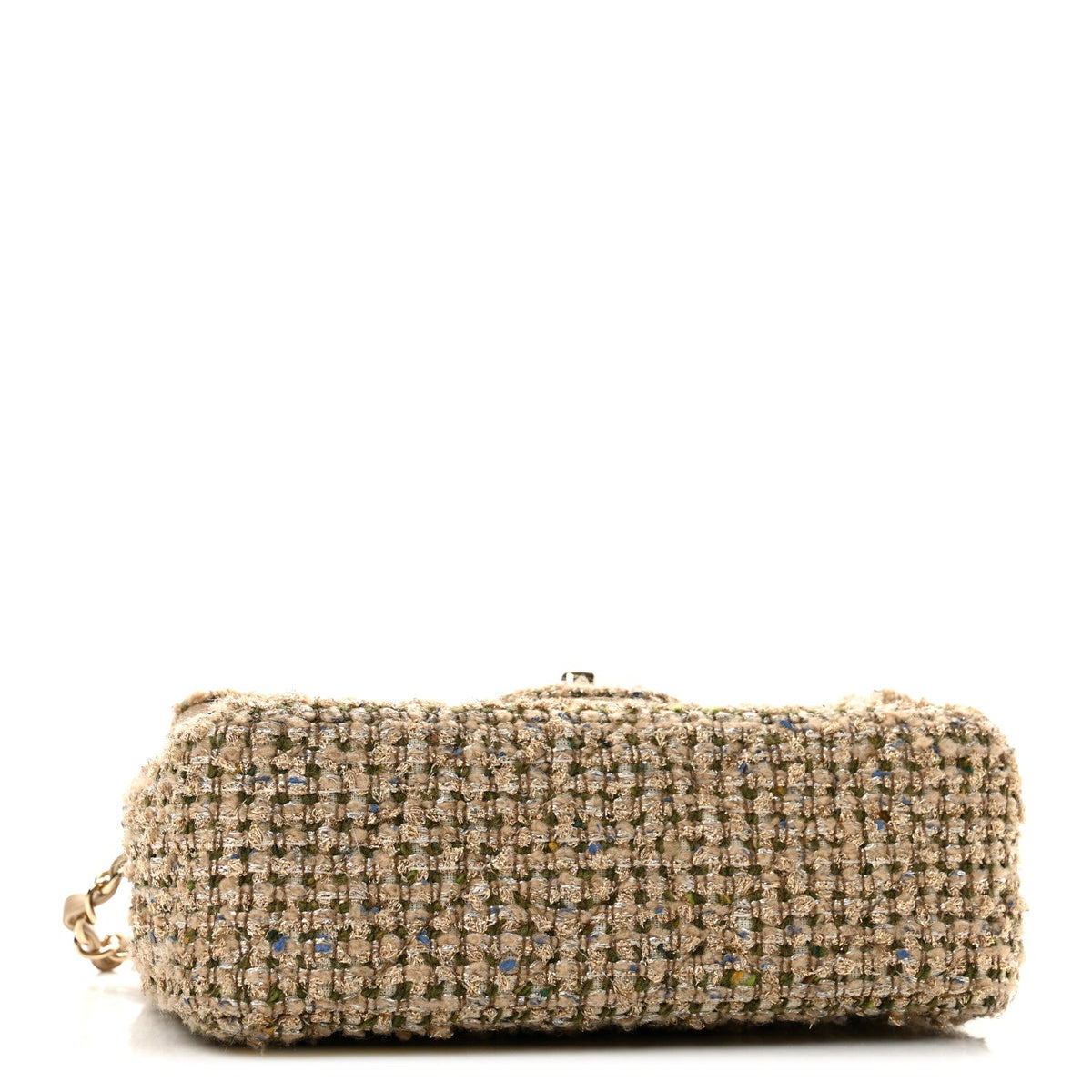 Mini Quilted Flap Shoulder Bag - Tan