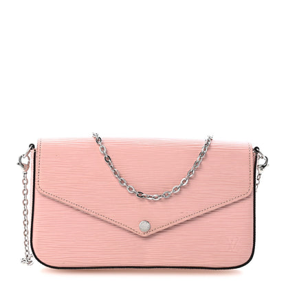 Epi Pochette Felicie Rose Ballerine Handbag