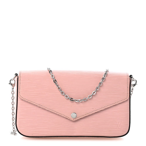 Epi Pochette Felicie Rose Ballerine Handbag