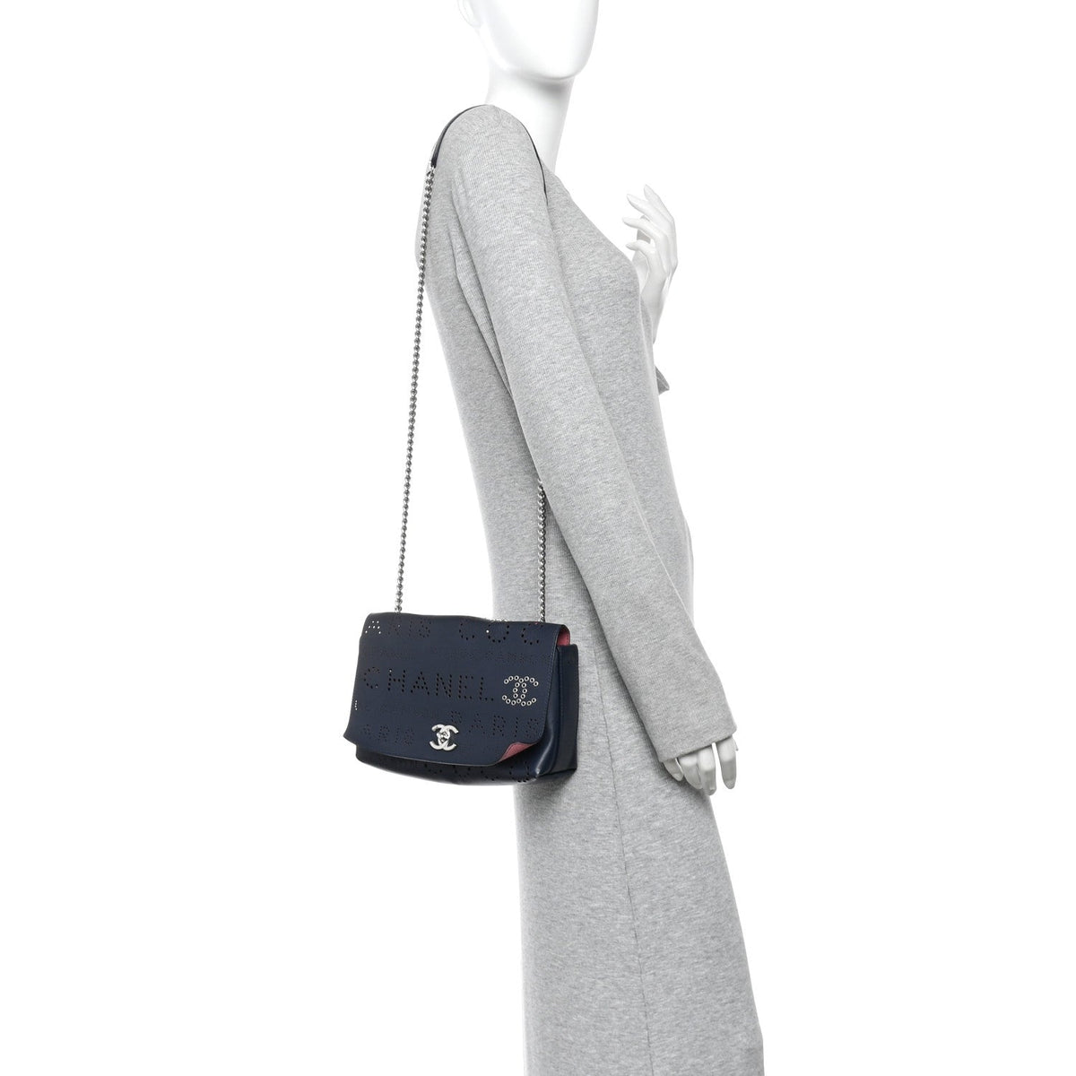 Calfskin Flap Shoulder Bag
