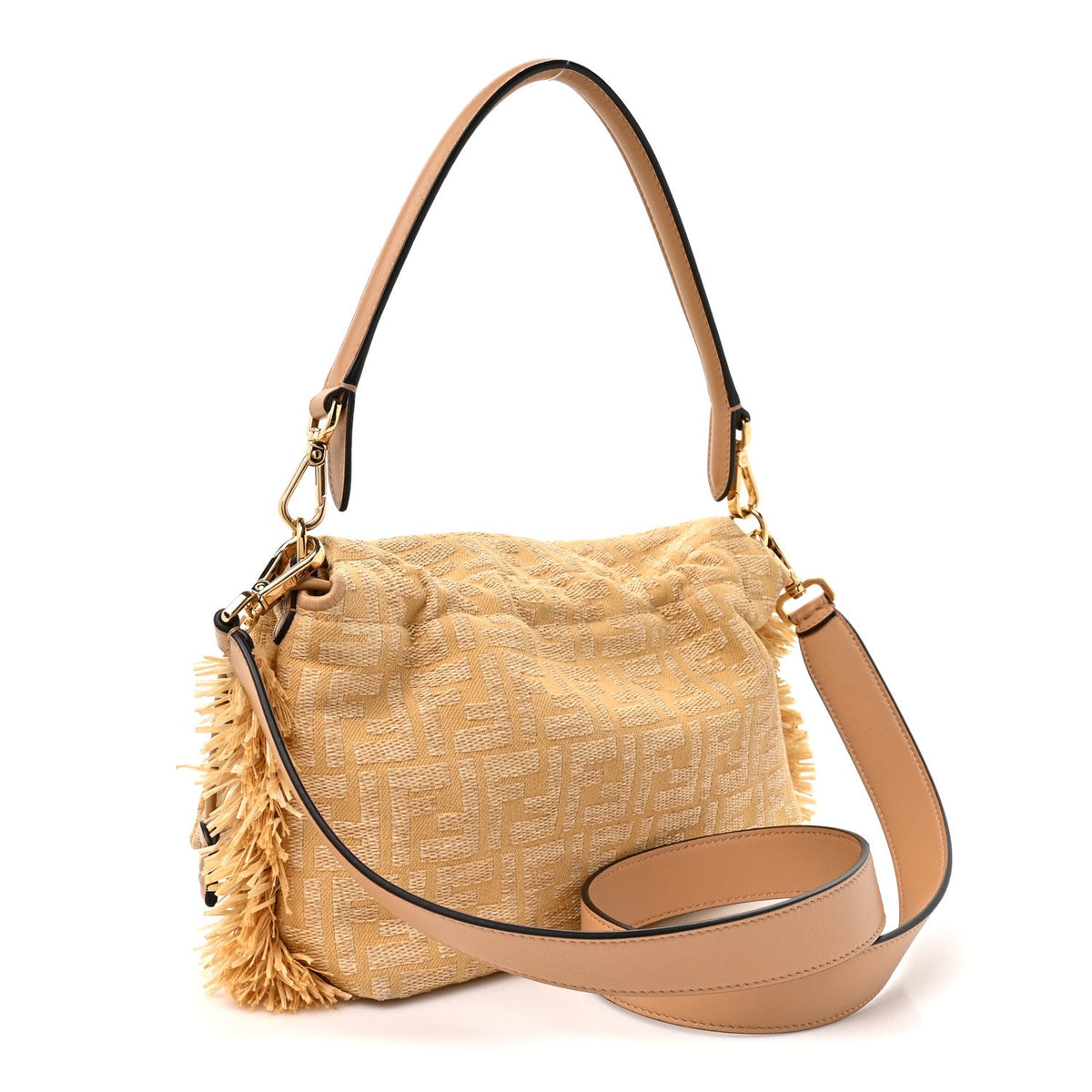 Medium Fabric Handbag - Beige