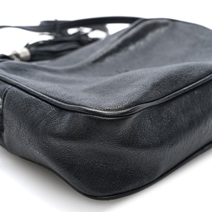 Small Lambskin Crossbody Bag - Black