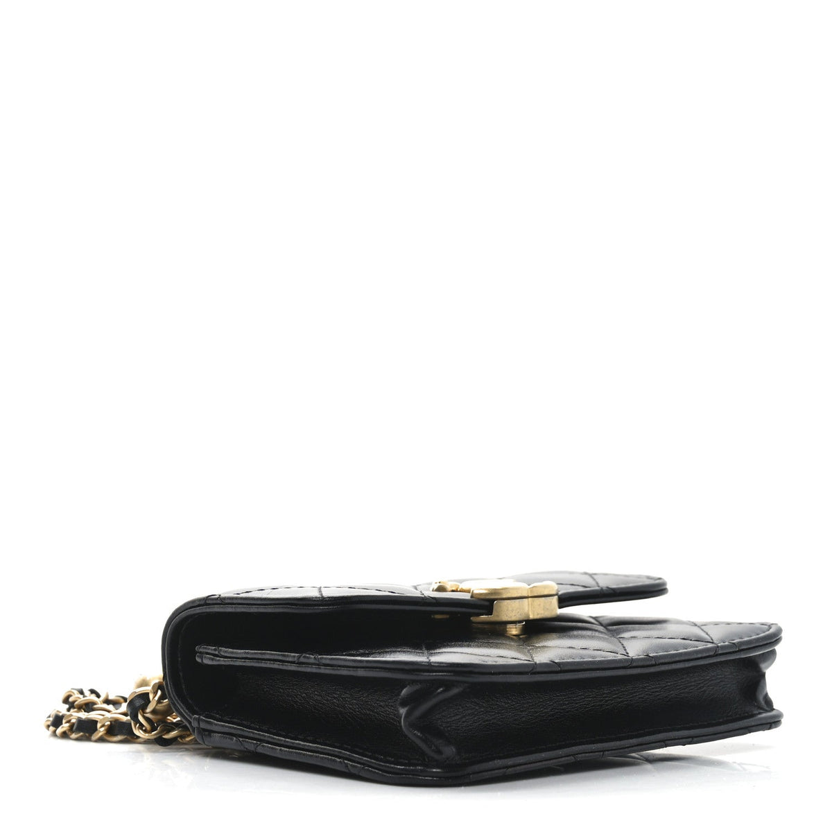Quilted Calfskin Handbag - Black
