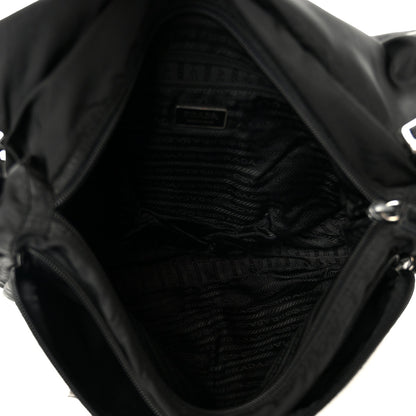 Nylon Shoulder Bag - Black