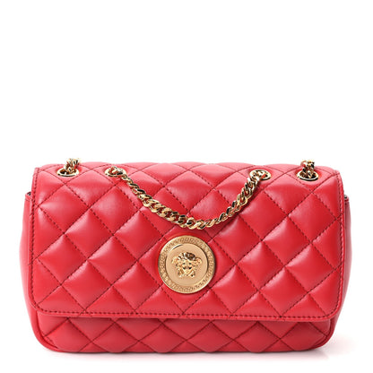Quilted Nappa Crossbody Bag - Red