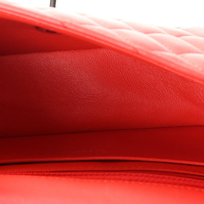 Mini Quilted Lambskin Flap Shoulder Bag - Tan