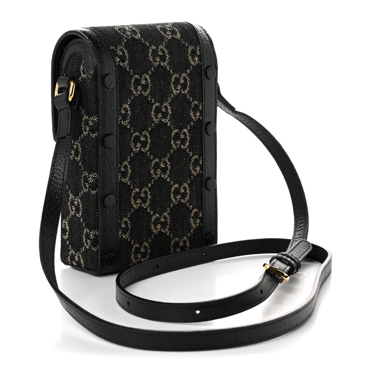 Mini Calfskin Crossbody Bag - Black