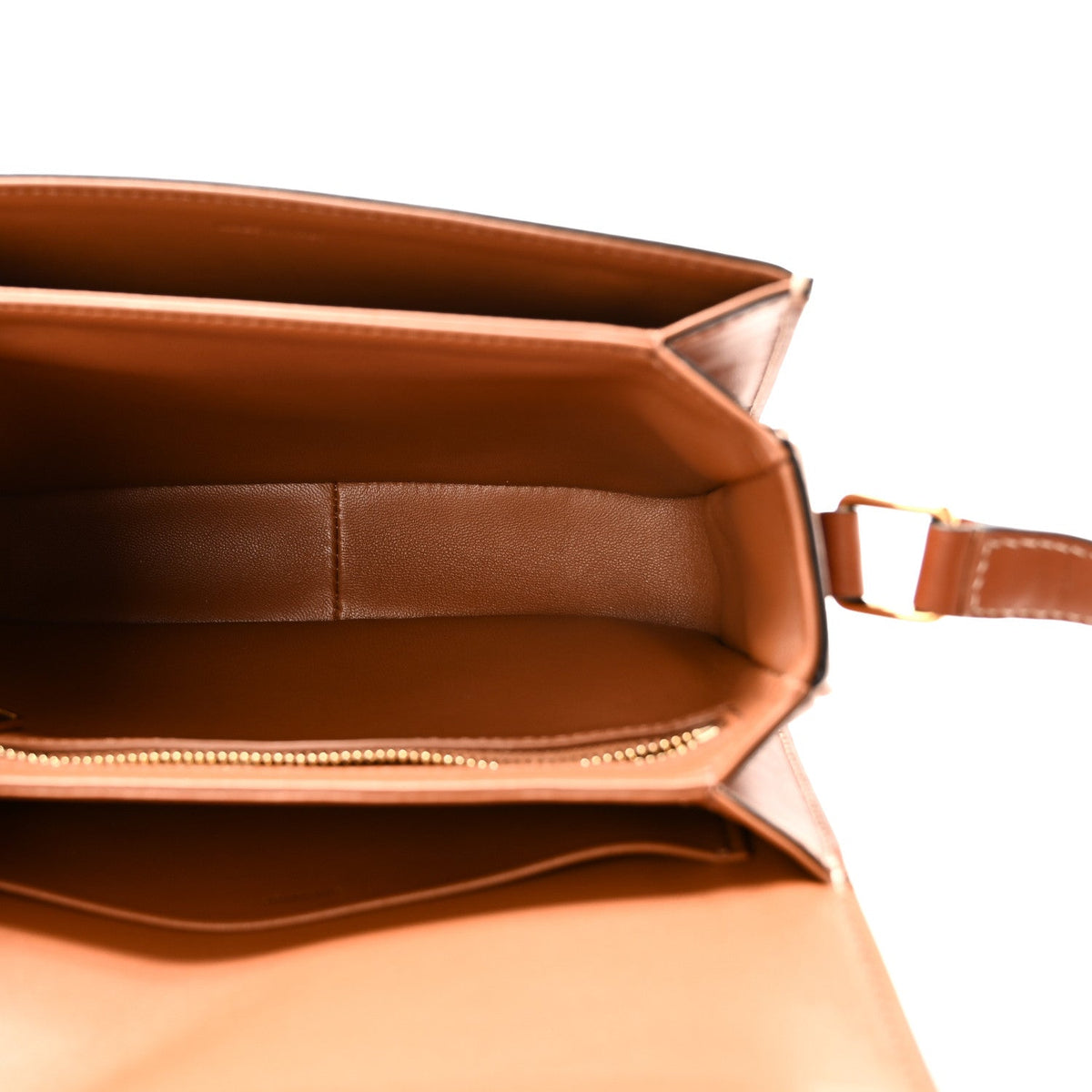 Calfskin Canvas Handbag - Tan