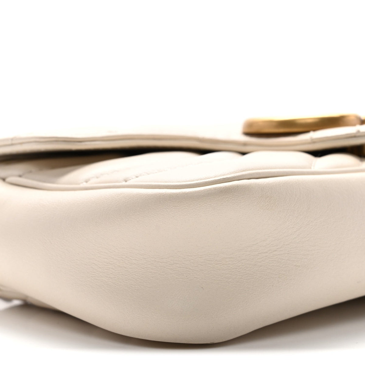 Mini Calfskin Shoulder Bag - White