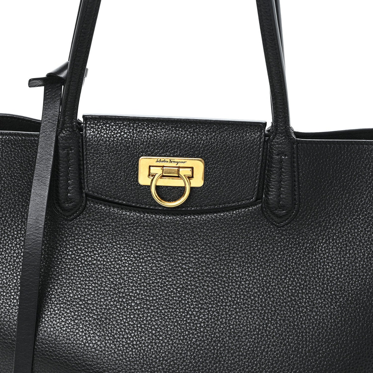 Calfskin Tote Bag - Black