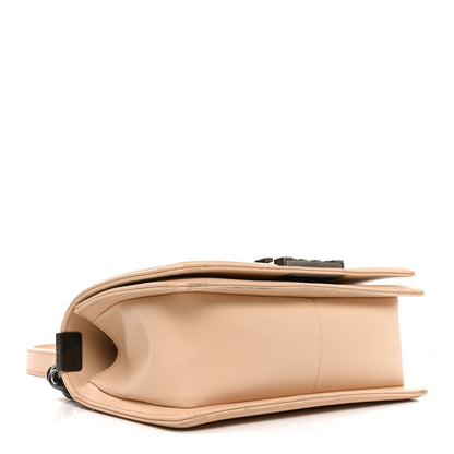 Small Calfskin Flap Shoulder Bag - Pink