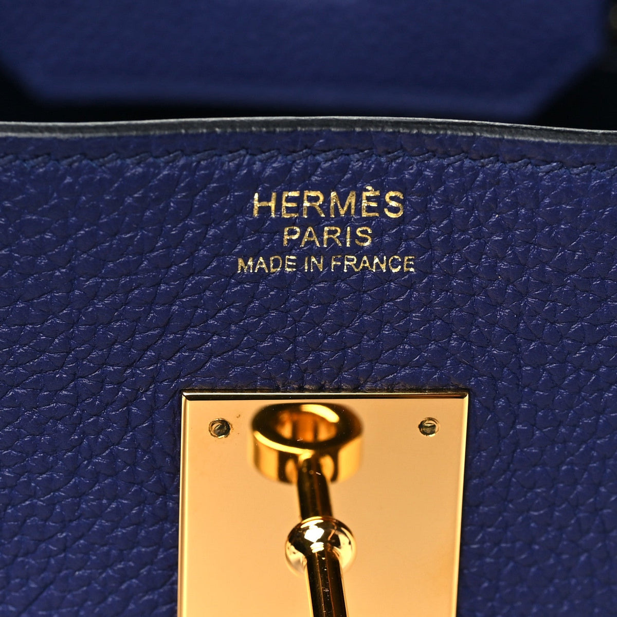 Togo Birkin 30 Bleu Encre Handbag