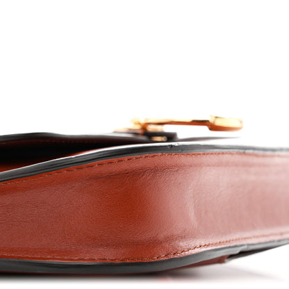 Mini Calfskin Crossbody Bag - Brown