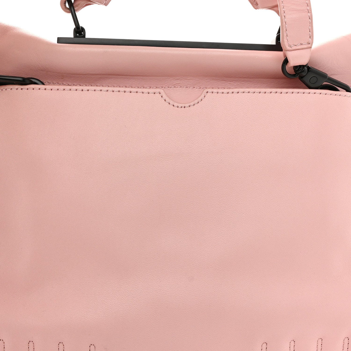 Small Calfskin Satchel Bag - Pink