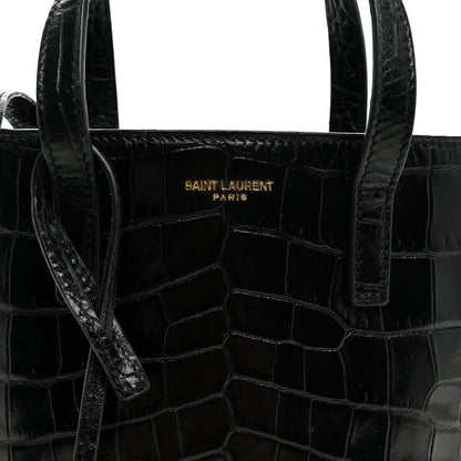 Mini Calfskin Tote Bag - Black