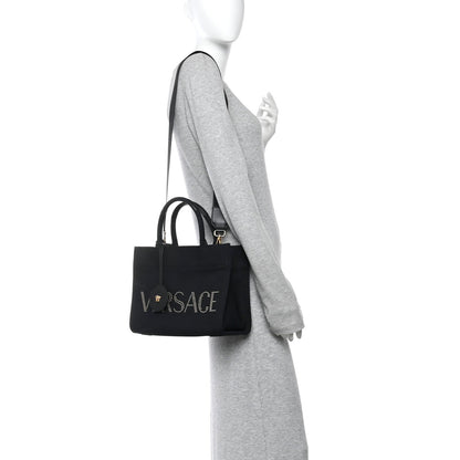 Small Canvas Tote Bag - Black