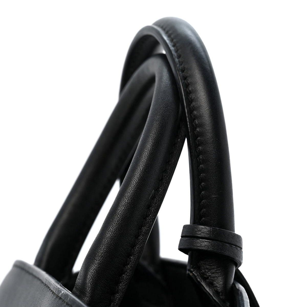 Mini Calfskin Handbag - Black