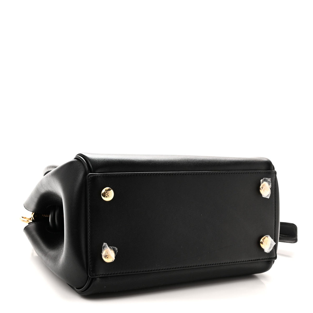Small Calfskin Handbag - Black