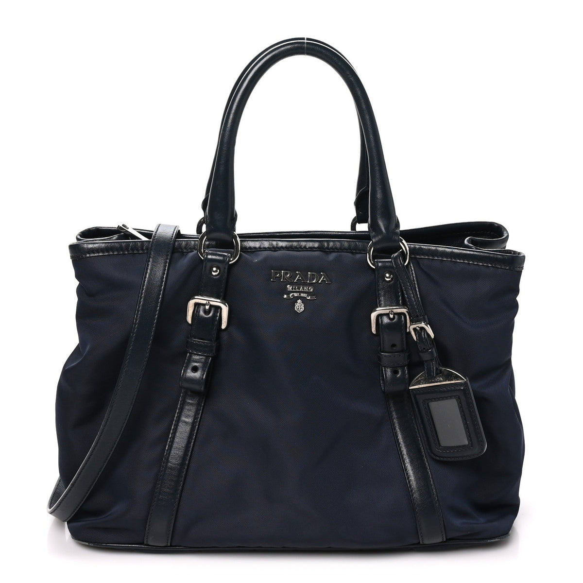 Small Nylon Tote Bag - Blue