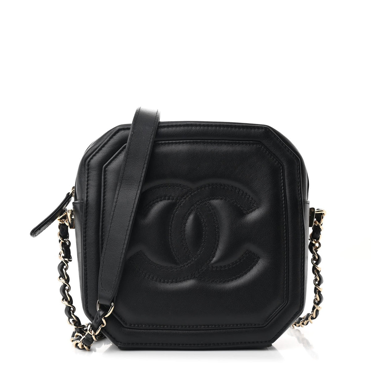 Lambskin Handbag - Black