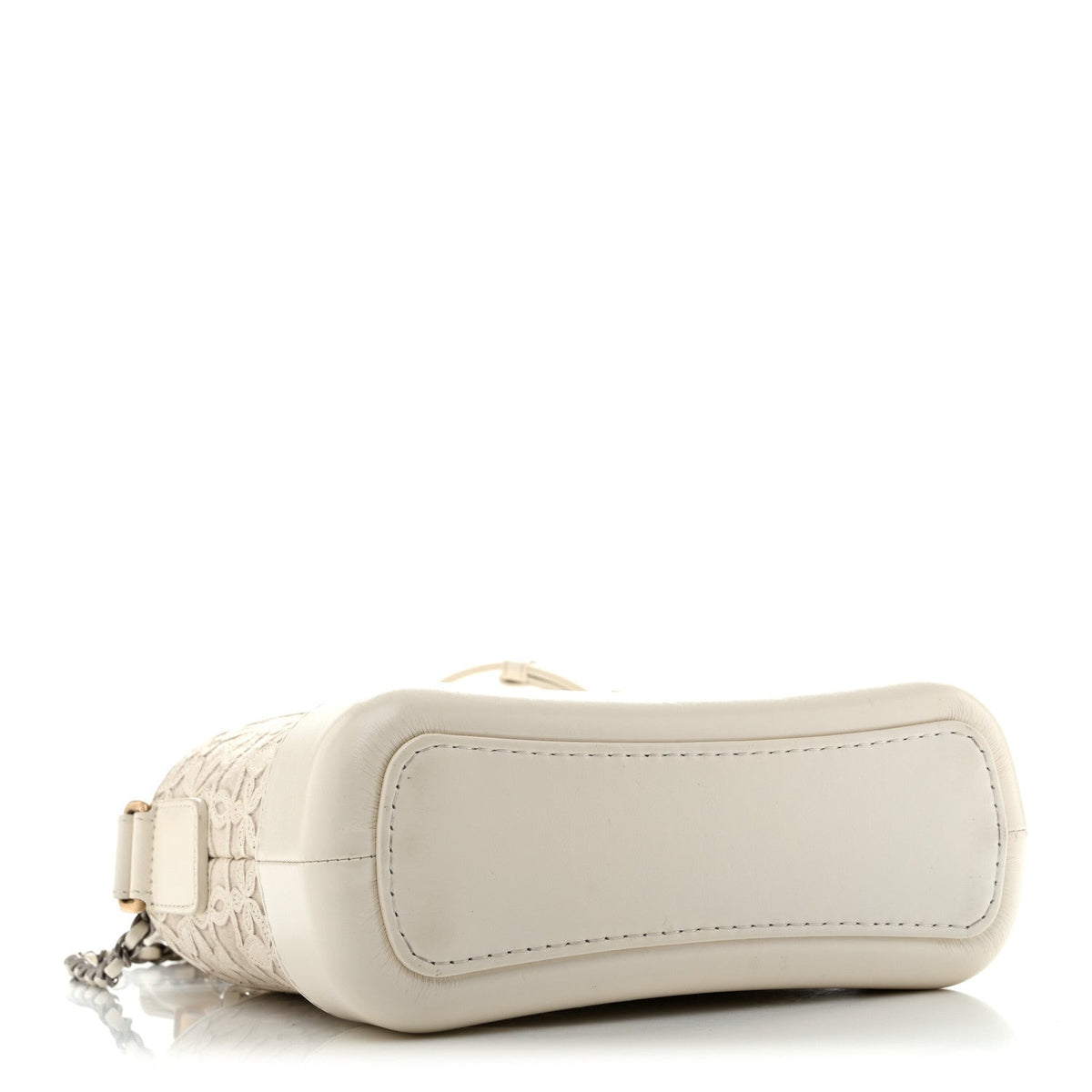 Small Calfskin Hobo Bag - White