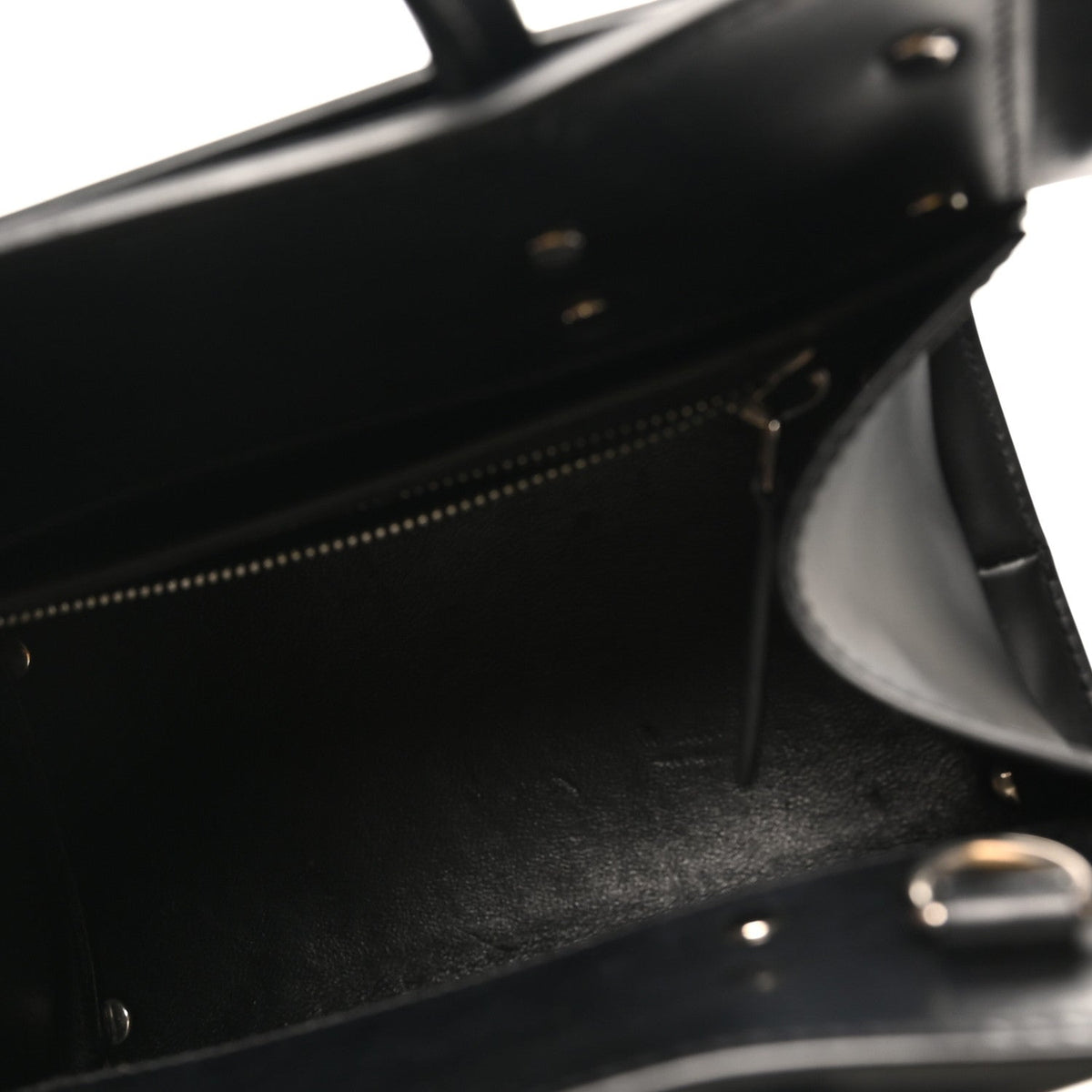 Mini Calfskin Satchel Bag - Black