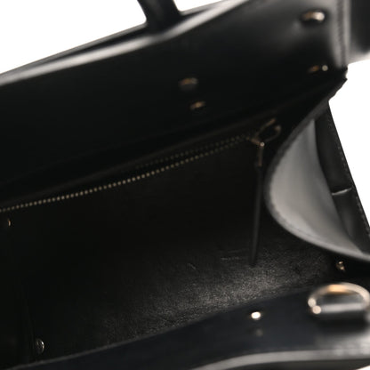 Mini Calfskin Satchel Bag - Black