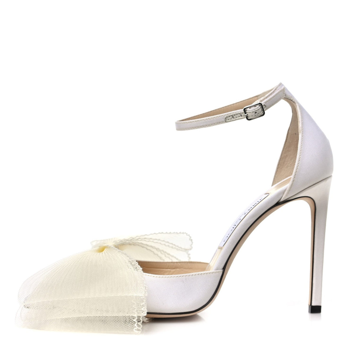 Jimmy Choosatin Crystal Averly Bow Pumps Latte