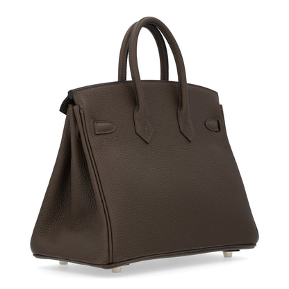 Togo Birkin 25 Vert Loden Handbag
