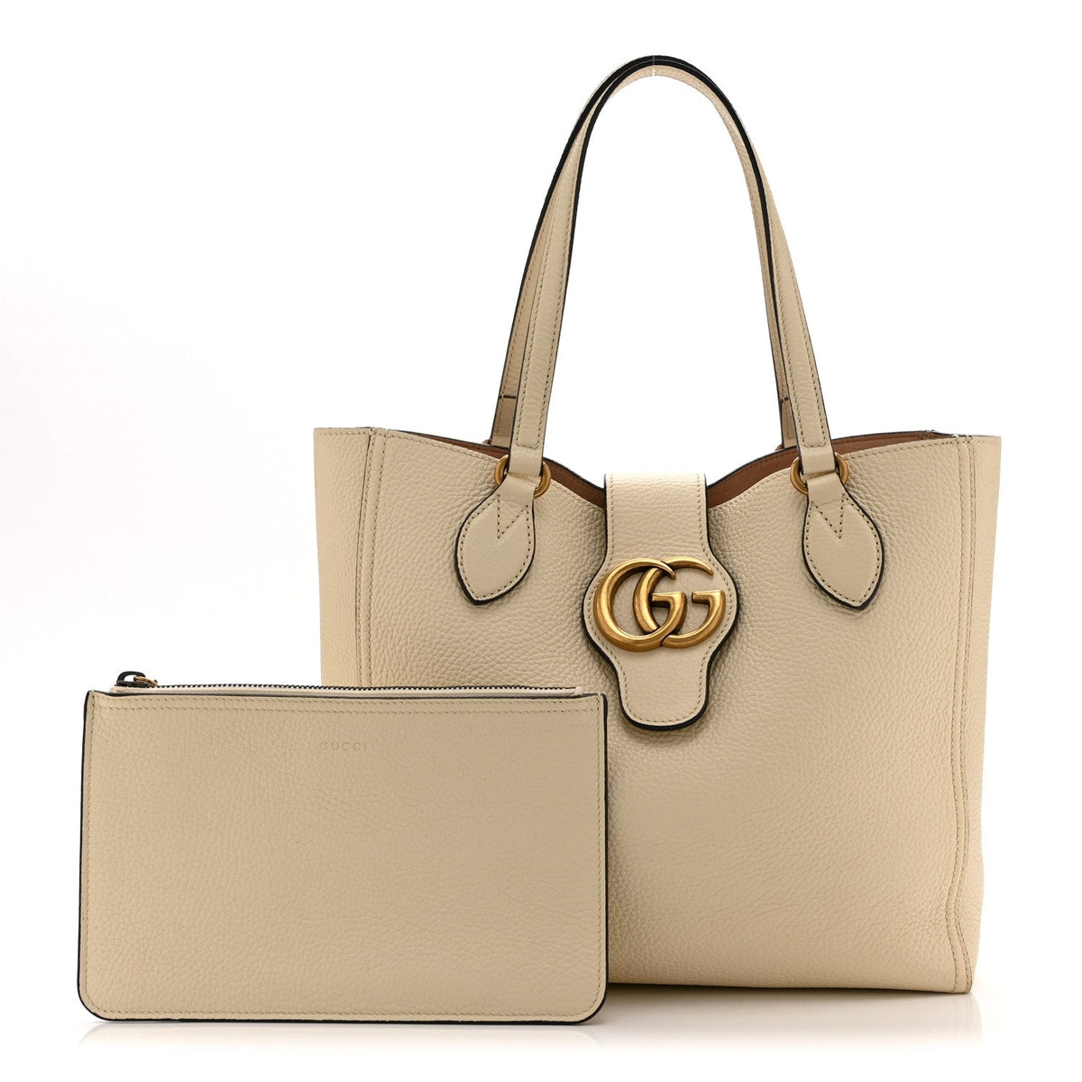 Small Calfskin Tote Bag - White
