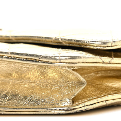 Quilted Calfskin Wallet Bag - Gold