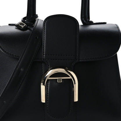Mini Calfskin Satchel Bag - Black