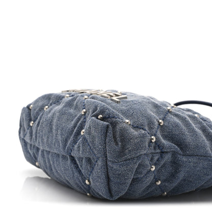 Mini Quilted Handbag - Blue