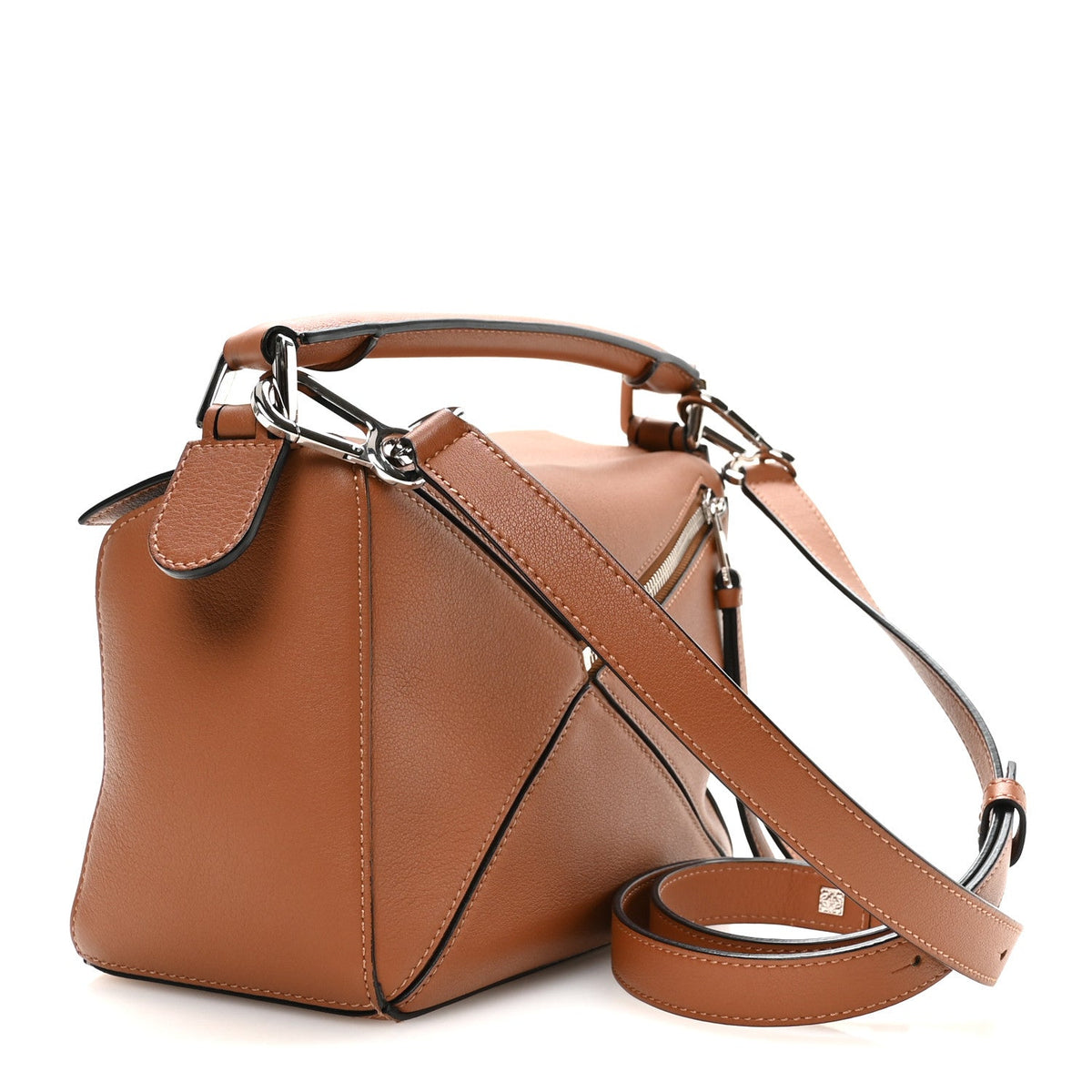 Small Calfskin Handbag - Tan