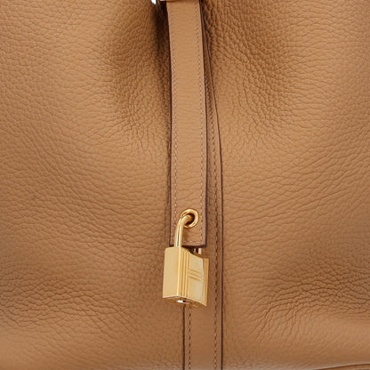 Taurillon Clemence Picotin Lock Mm Biscu Handbag