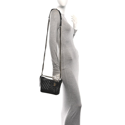 Small Quilted Calfskin Hobo Bag - Blue