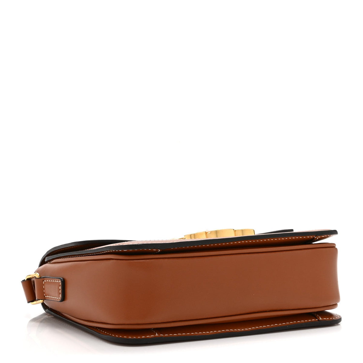 Calfskin Canvas Handbag - Tan