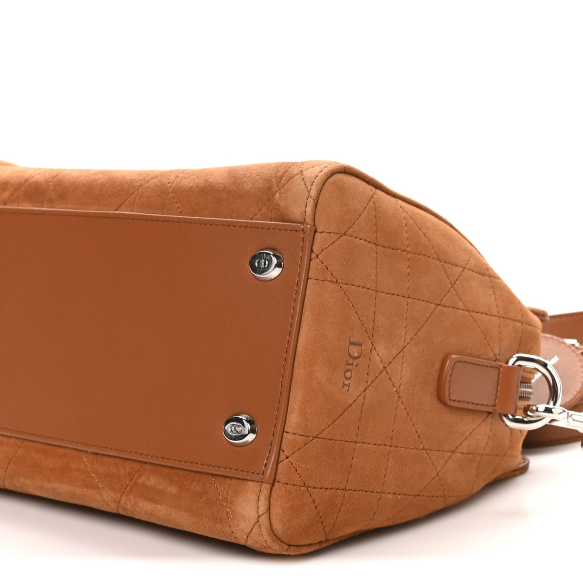 Small Goatskin Suede Handbag - Gold