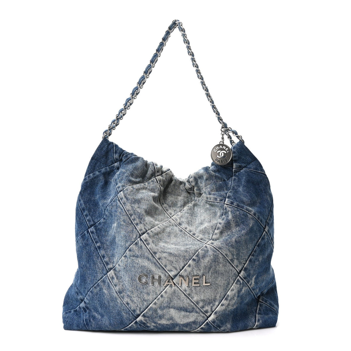 Quilted Handbag - Blue