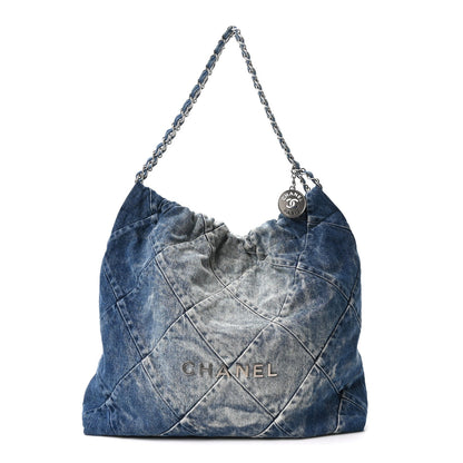 Quilted Handbag - Blue