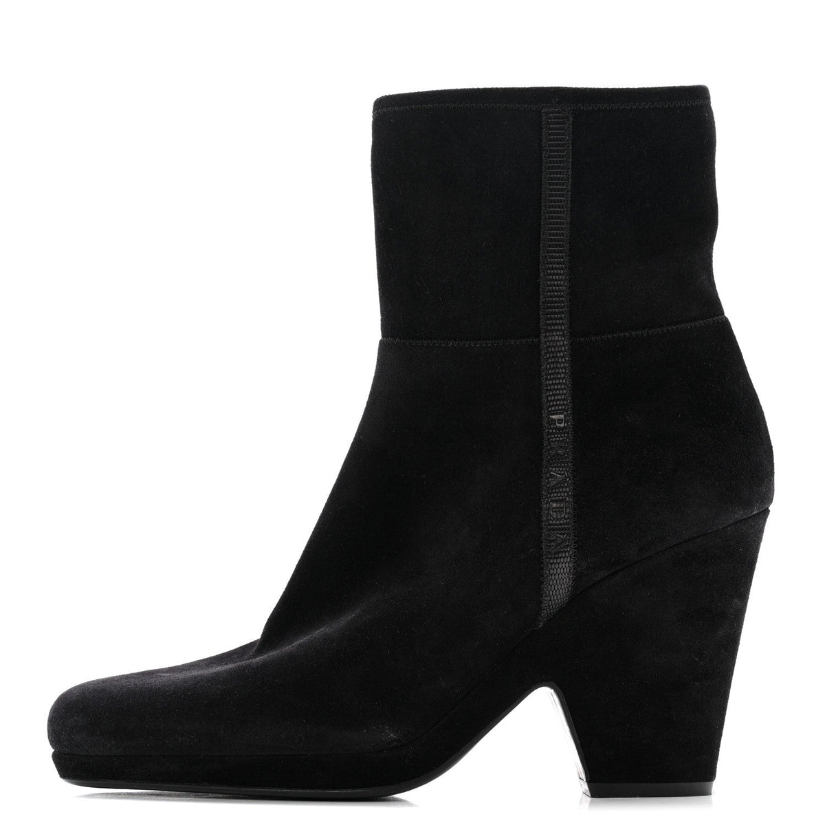Scamosciato Zip Boots Black