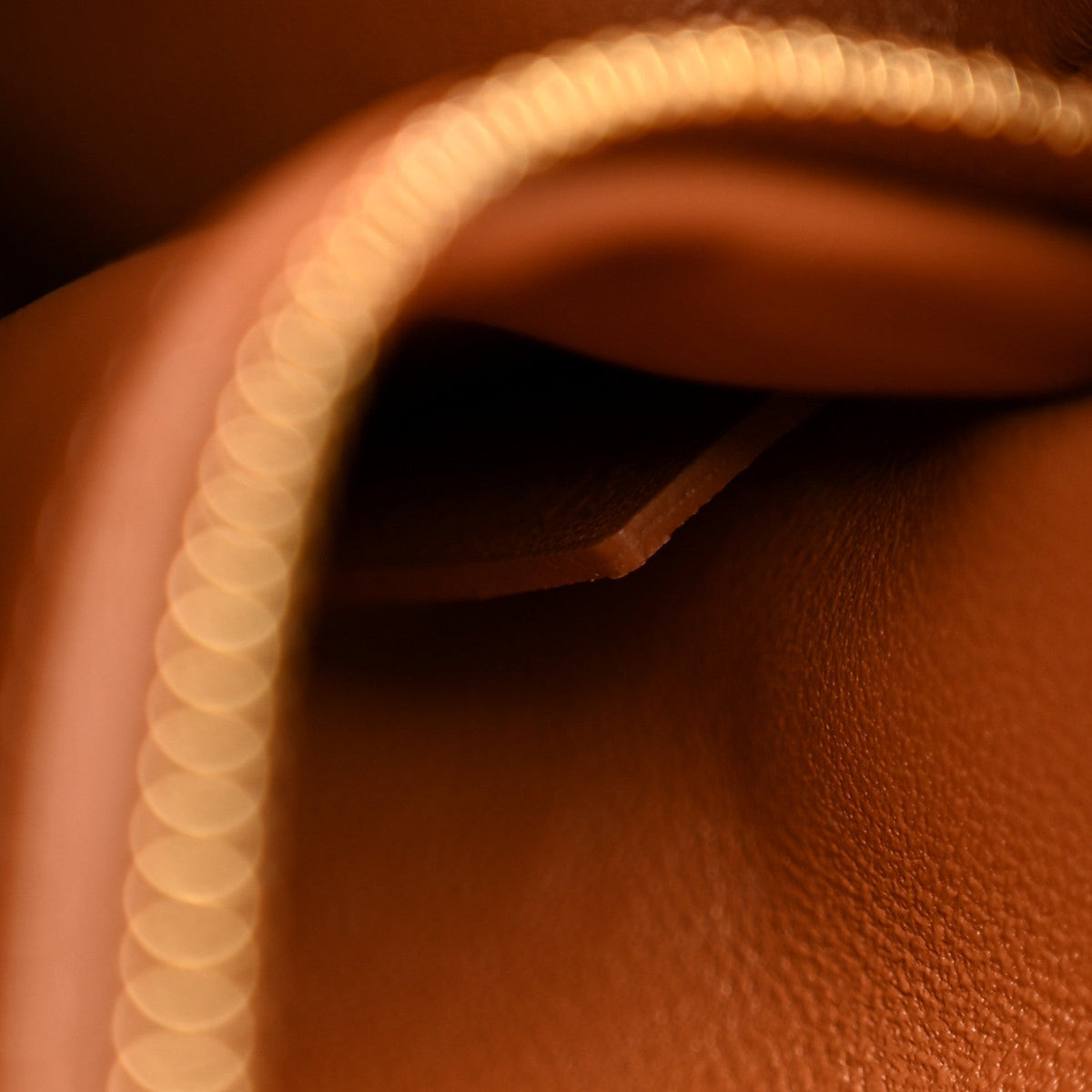 Calfskin Canvas Handbag - Tan