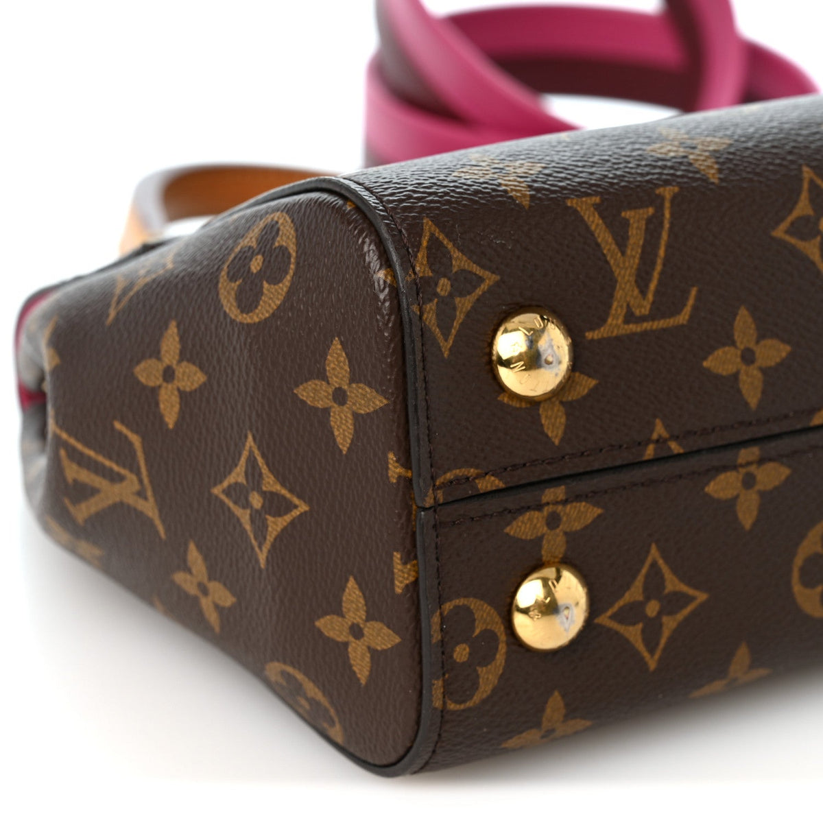 Monogram Cluny Bb Bordeaux Fuchsia Handbag