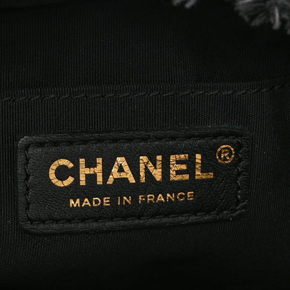 Small Quilted Bucket Bag - Black