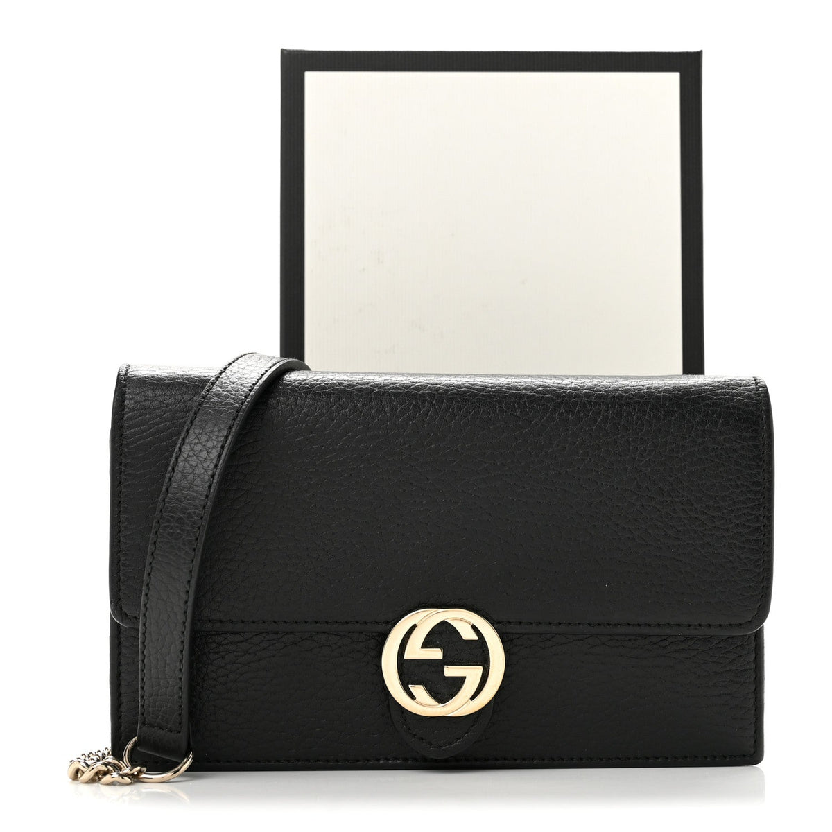 Calfskin Wallet Bag - Black