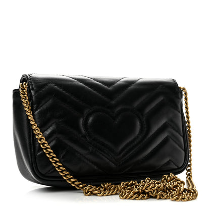 Mini Calfskin Shoulder Bag - Black
