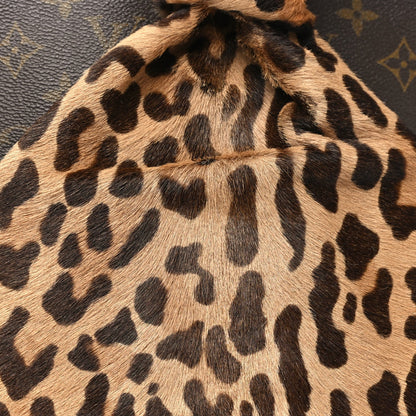 Monogram Azzedine Alaia Leopard Alma Handbag