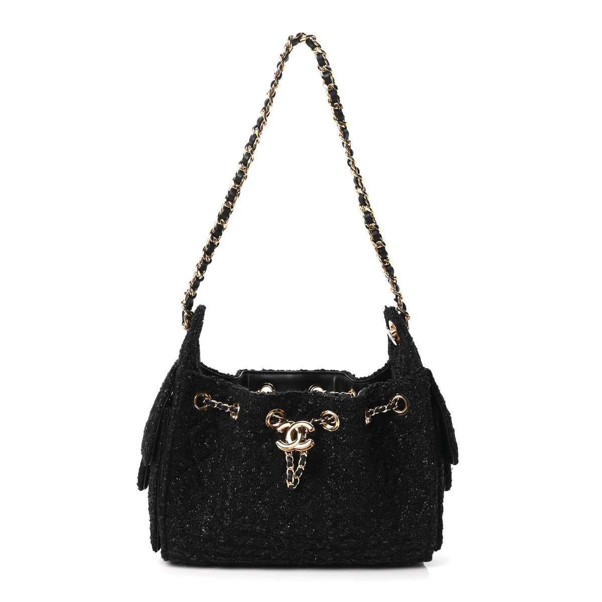 Mini Quilted Handbag - Black